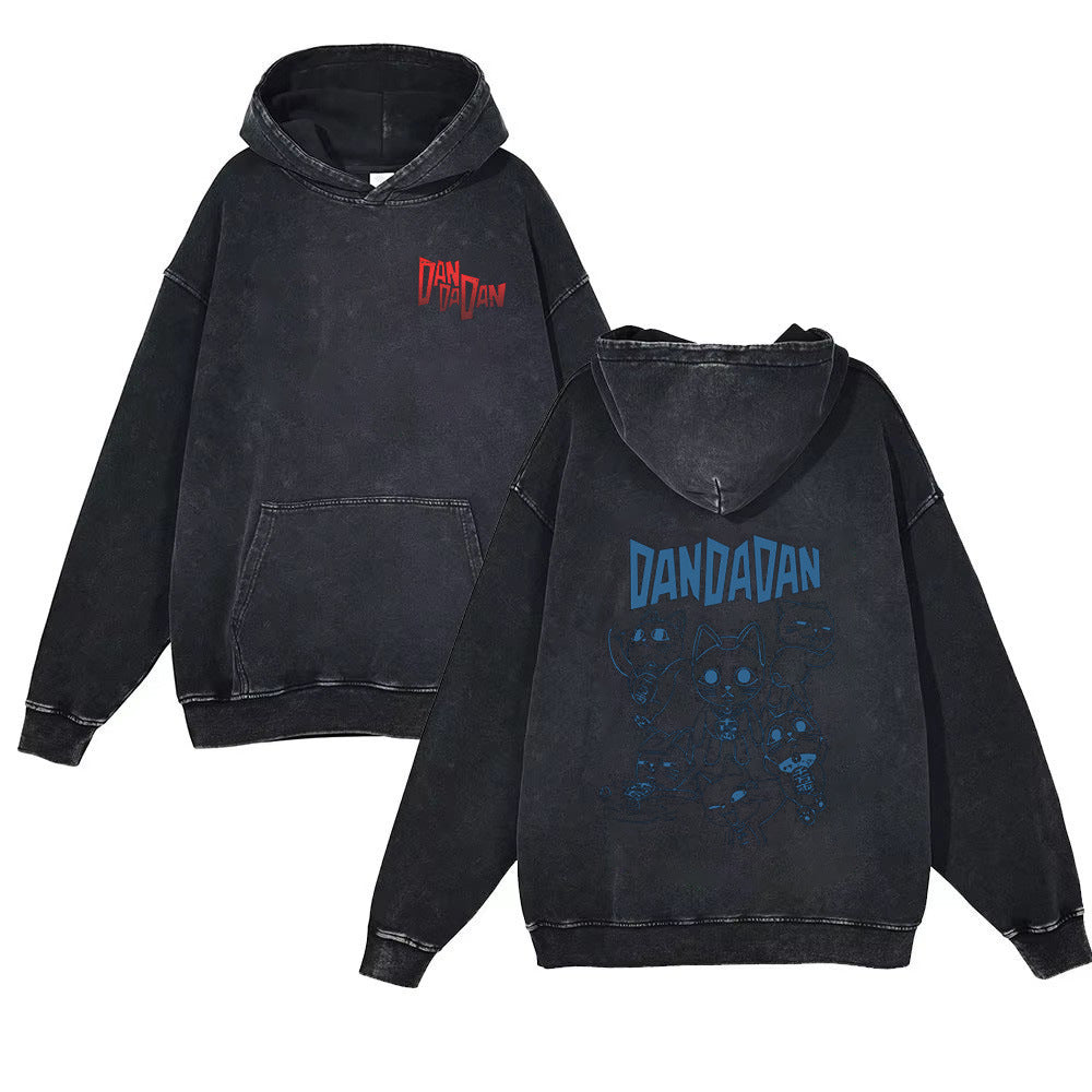 Unisex Dandadan Anime Washed Hoodie