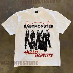 Retro Babymonster Graphic Printed Tee