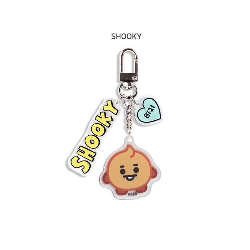 KPOP Acrylic Double-sided Transparent Keychain