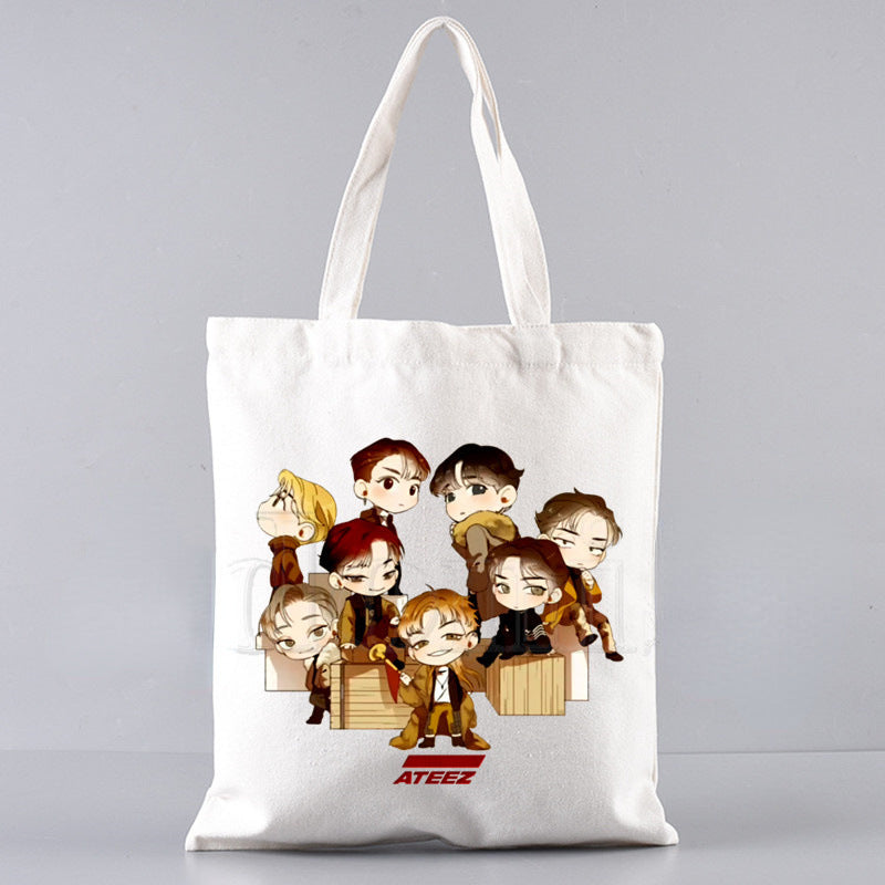 Say My Name Printed Canvas Tote Bag