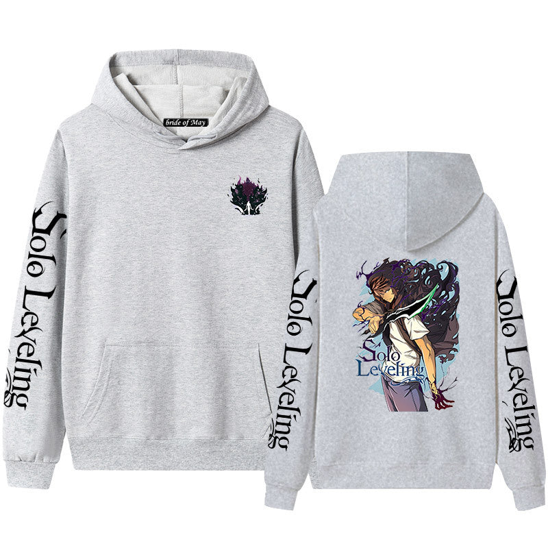 Trendy Anime Graphic Print Hoodie