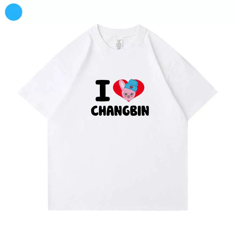 Kpop Letter Printed Short Sleeve T-Shirt