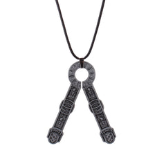 Retro Style Game Symbol Metal Necklace