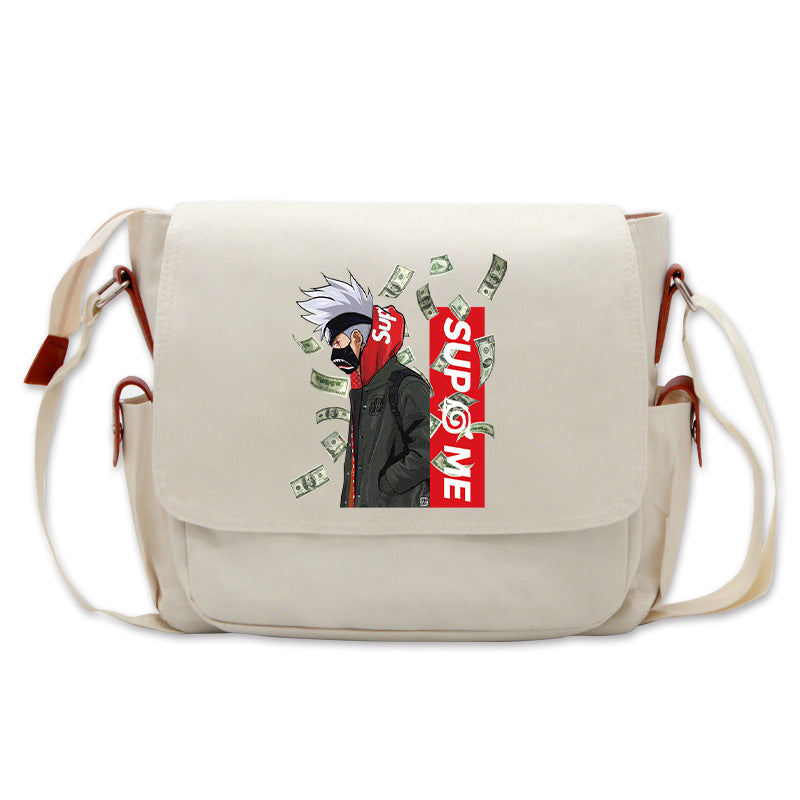 Trendy Sasuke Kakashi Anime Mailman Bag