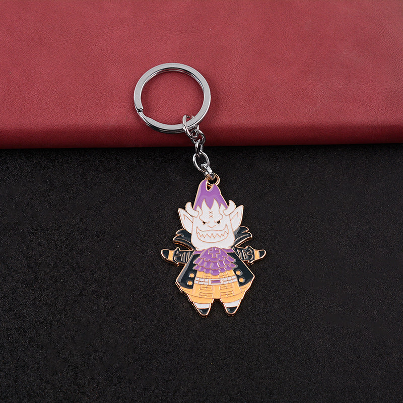 Trendy Anime Luffy Zoro Keychain Pendant