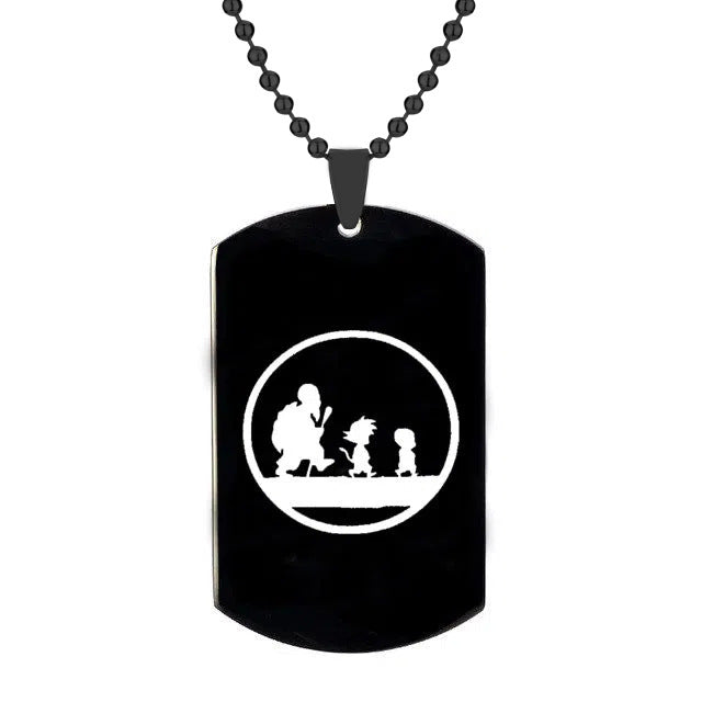 Vegeta Stainless Steel Laser Necklace