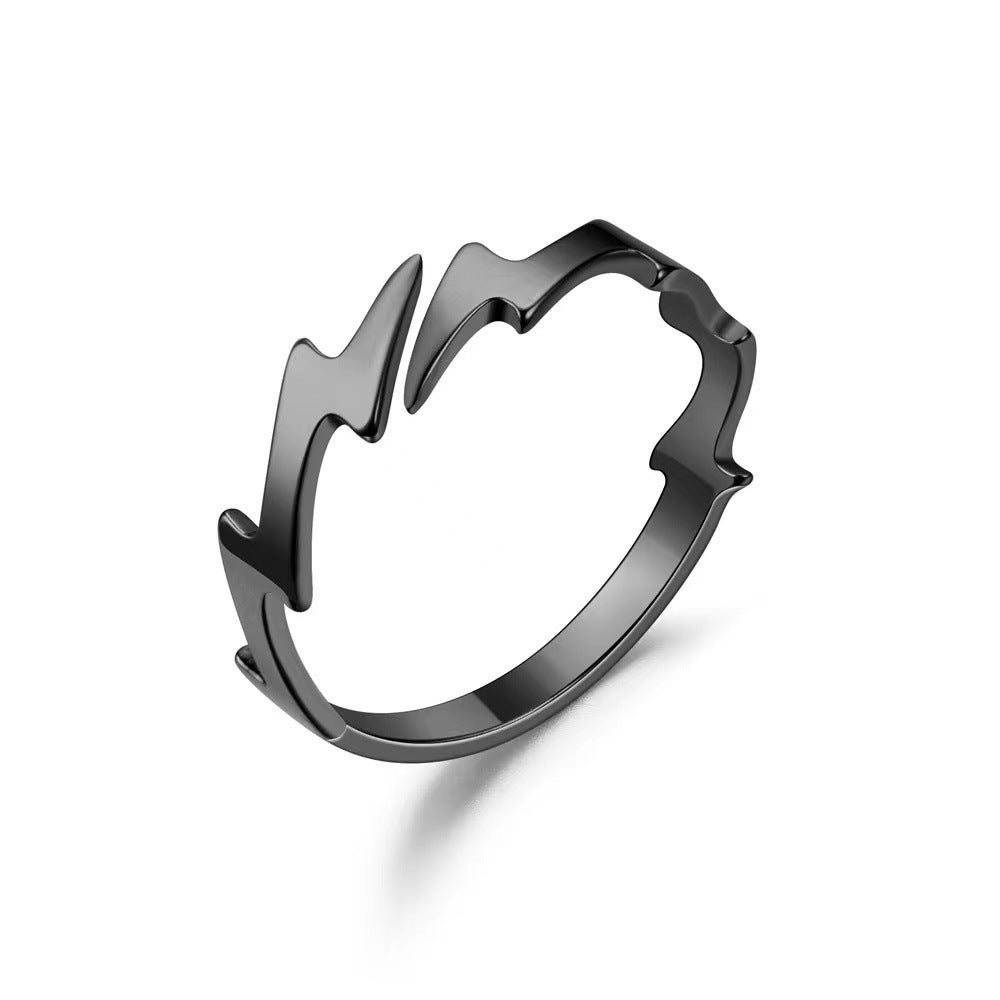 Chic Alloy Cutting Flash Open Ring