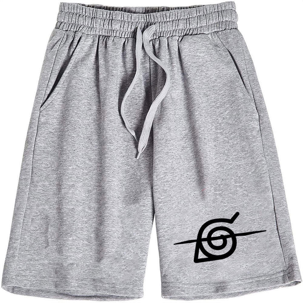 Casual Men's Anime Print Loose Sports Shorts