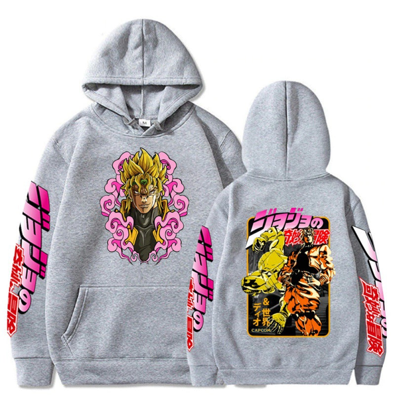 Men's Jojo Anime Print Casual Hoodie