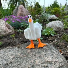 Middle Finger Duck You Figurine