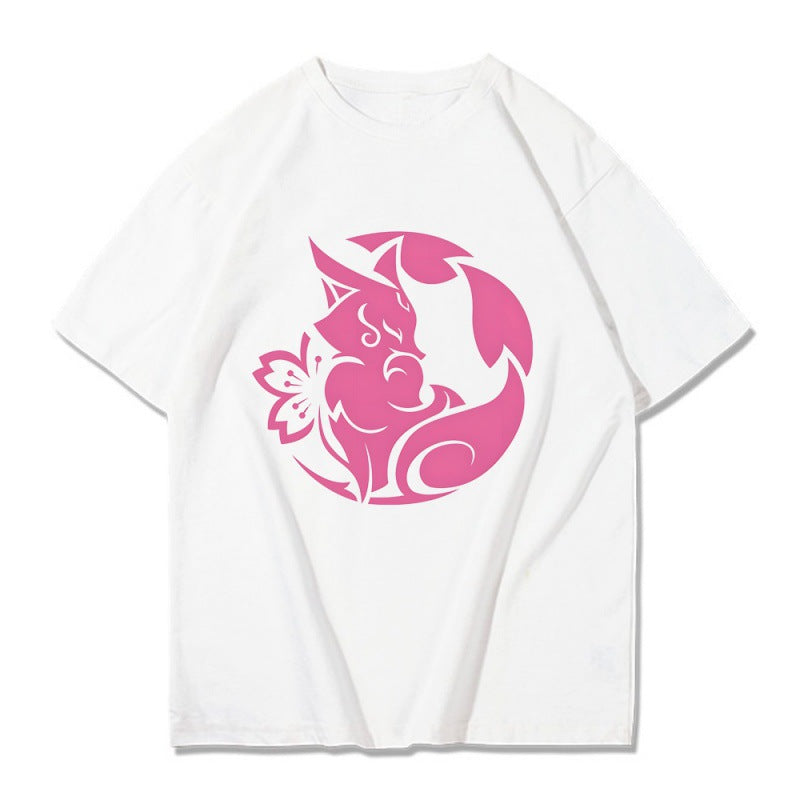 Unisex Game Graphic Cosplay Loose T-shirt
