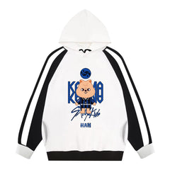 Karma Album Cartoon Printed Pocket Hoodie