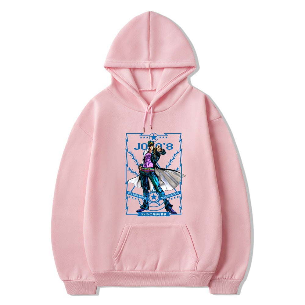 Trendy Jojo Graphic Printed Loose Hoodie