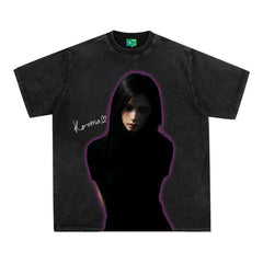 Vintage Karina Crew Neck Cotton T-shirt