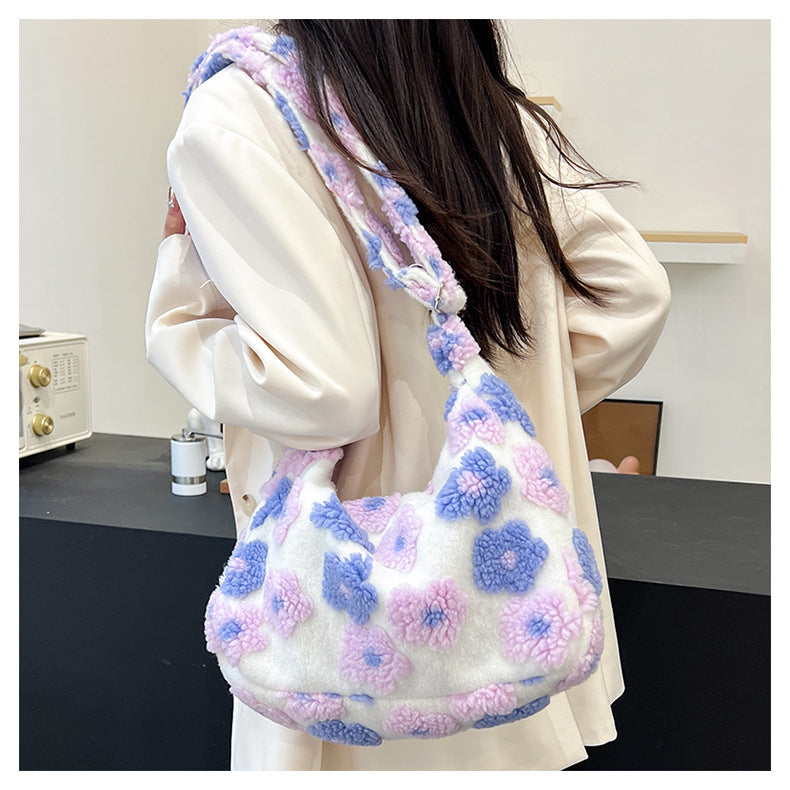 Daisy Plush Shoulder Bag