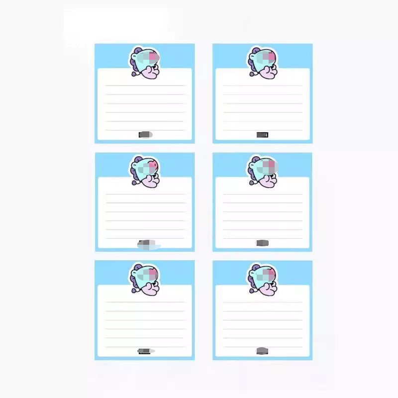Kpop Cartoon Sticky Notes