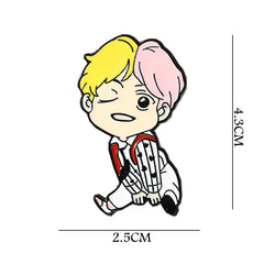 Creative KPOP Badge Brooch