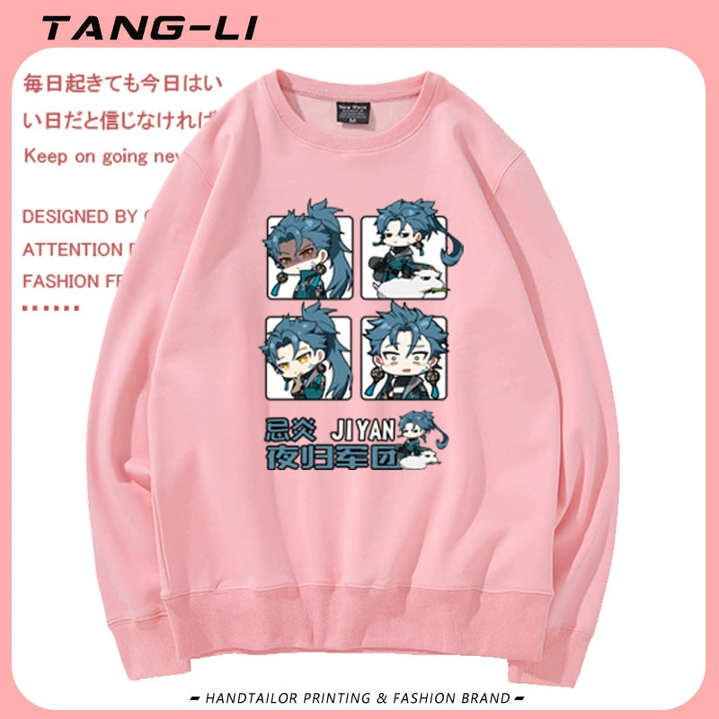 Unisex Game Pattern Crew Neck Sweatshirt