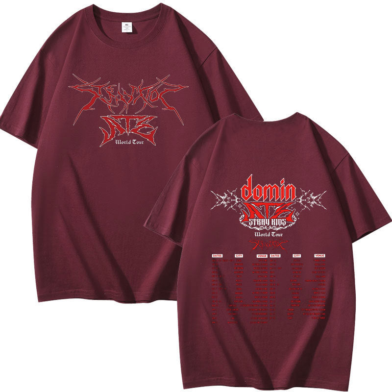 KPOP Dominate LOGO Print Cotton T-Shirt
