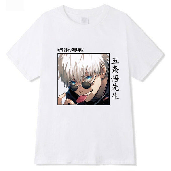 Unisex Anime Graphic Print Summer Short-sleeved T-shirt