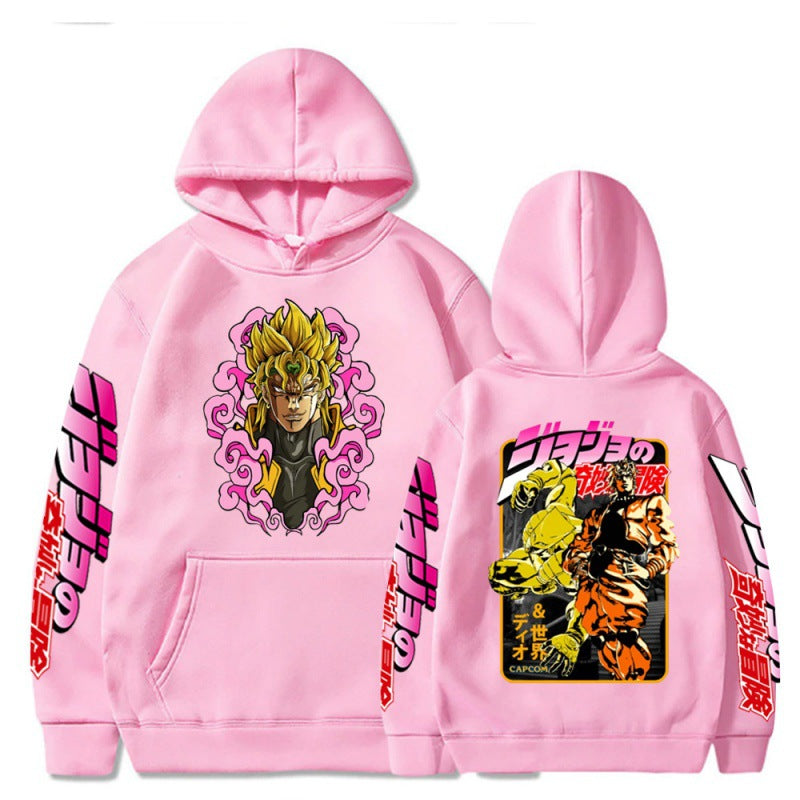 Men's Jojo Anime Print Casual Hoodie