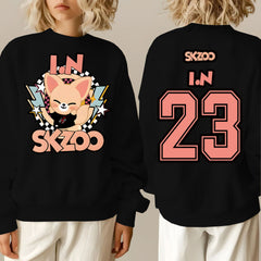 SKZ Number Printed Crew Neck Sweatshirt