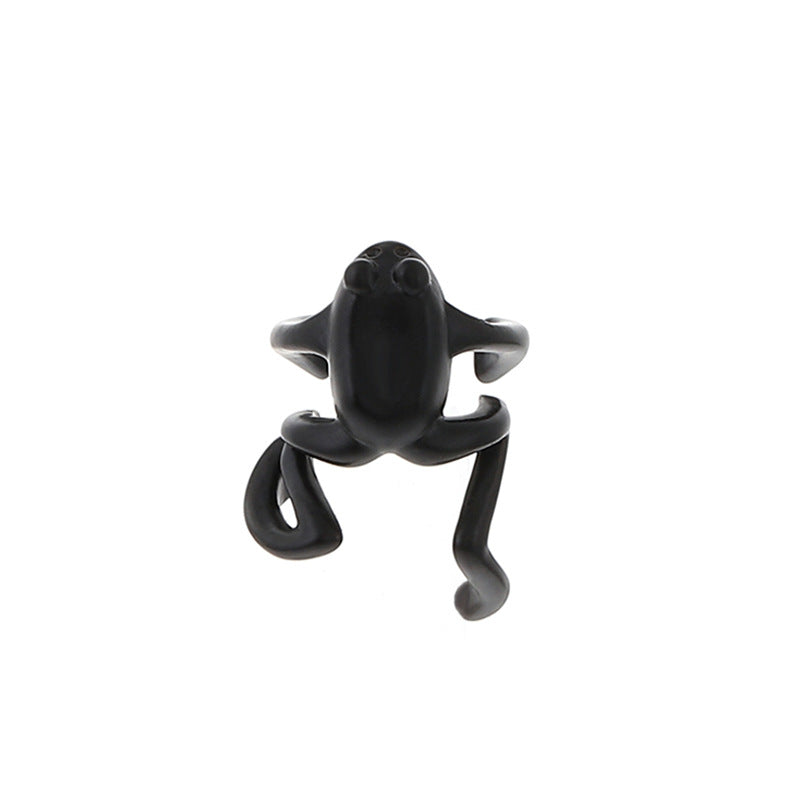 Retro Funny Frog Ear Clips Earrings