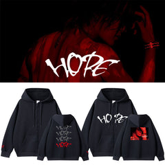 YUTA Tour HOPE Black Zipper Hoodie
