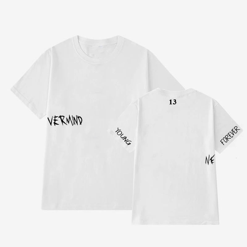 Jimin NeverMind Tattoo Printed Cotton T-Shirt