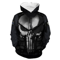 Unisex Punisher 3D Printed Casual Cosplay Hoodie