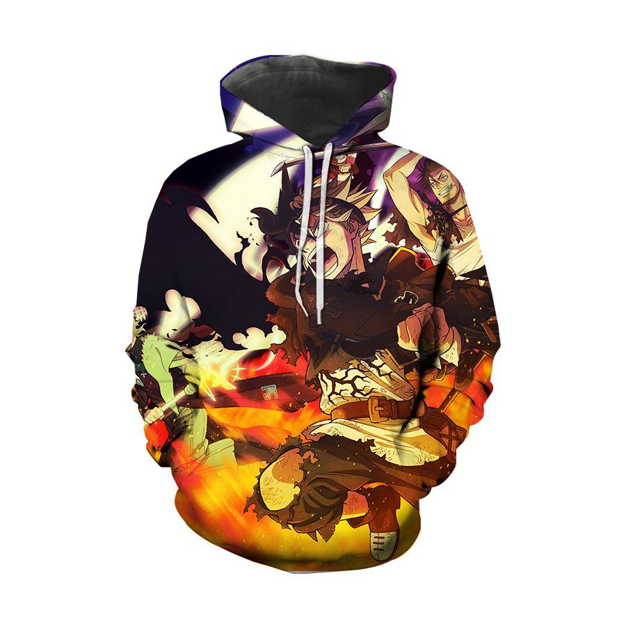 Unisex Anime 3D Print Pullover Hoodie