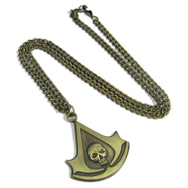 Game Logo Bronze Keychain Pendant Necklace