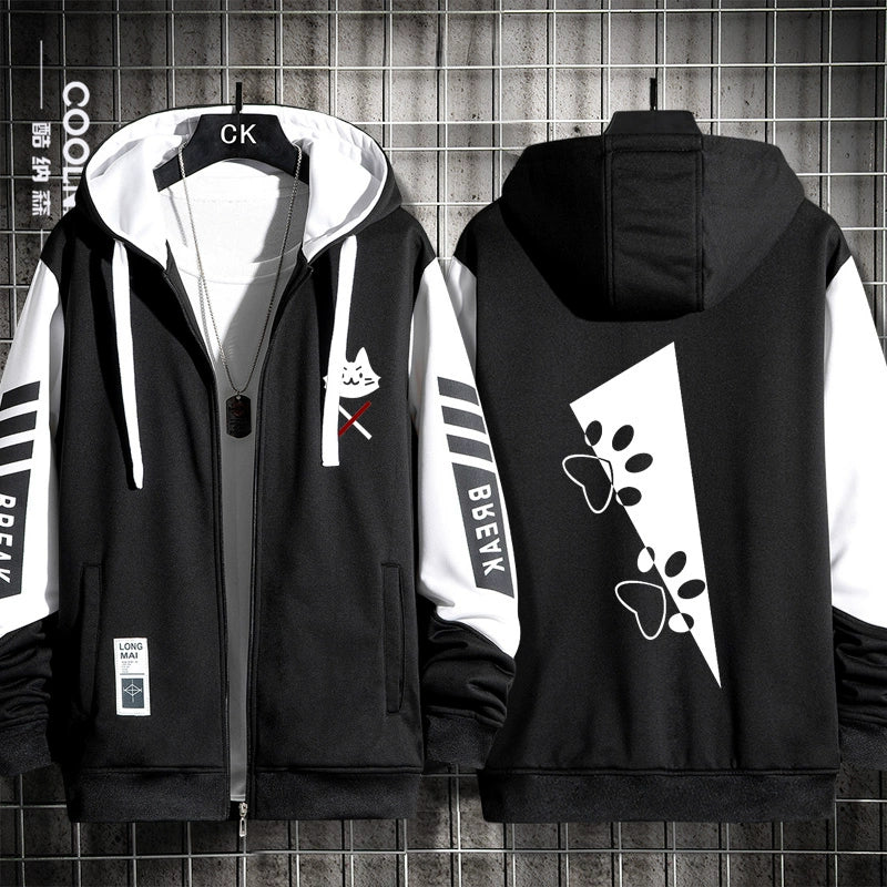 Trendy Vtuber Anime Zipper Cardigan Hoodie