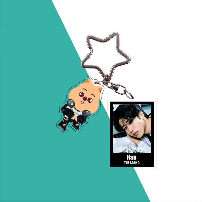 Cute Kpop Photo Keychain