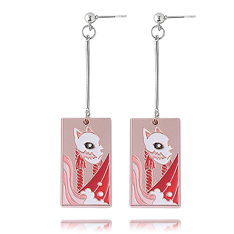 Chic Anime Tanjiro Cosplay Earrings