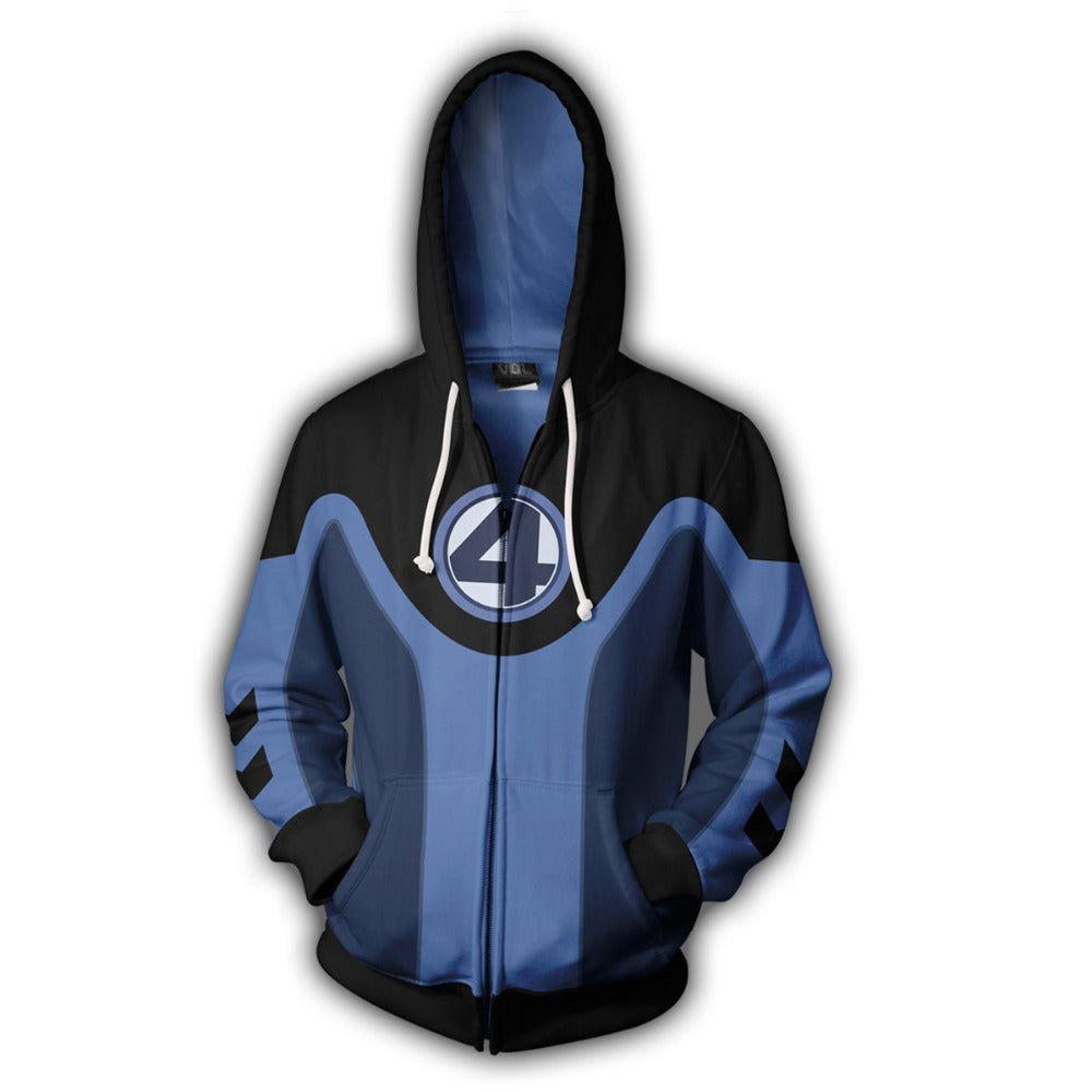 Unisex Fantastic Four 3D Printed Cosplay Hoodie