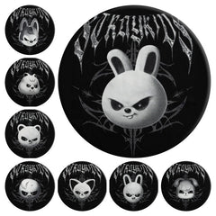 Evil Skz Badge Keychain Bag Pendant