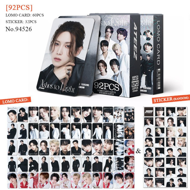 92PCS KPOP Ashes To Light LOMO Cards