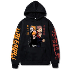 Men's Anime Pattern Print Pullover Hoodie