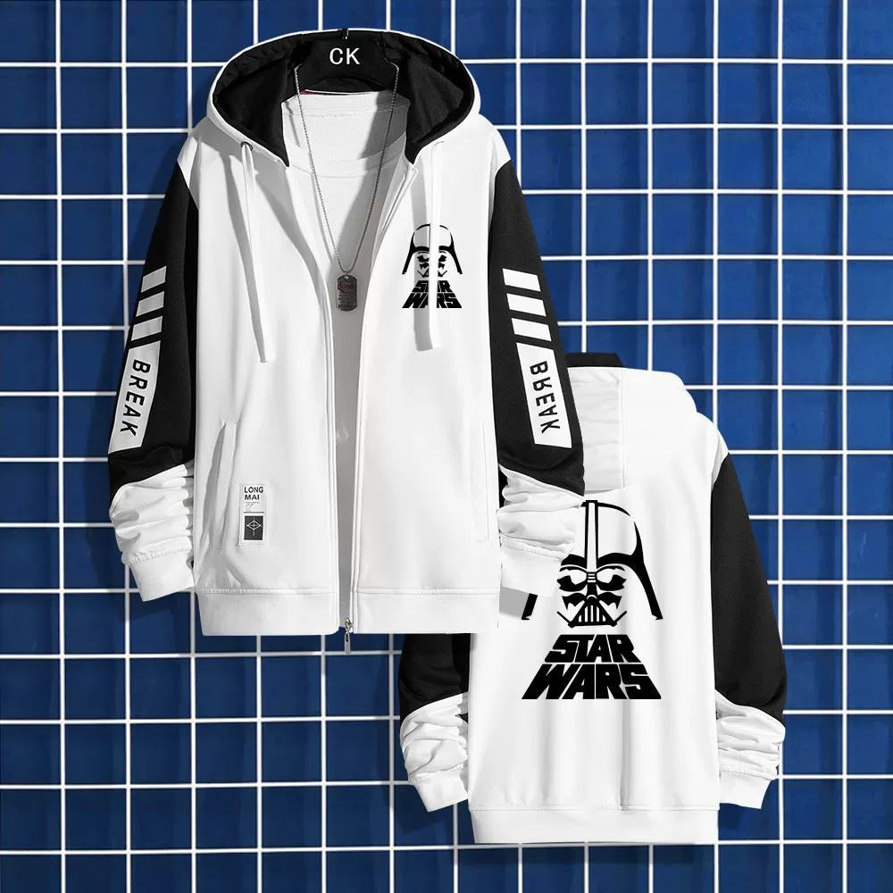 Mandalorian Zip Up Loose Hooded Jacket