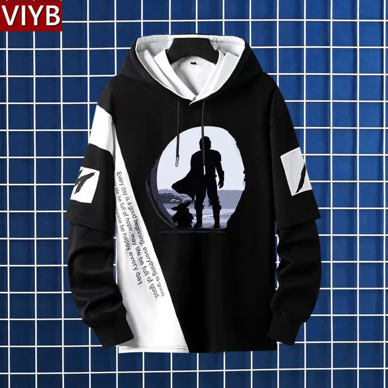 Men's Mandalorian Print Hooded Jacket