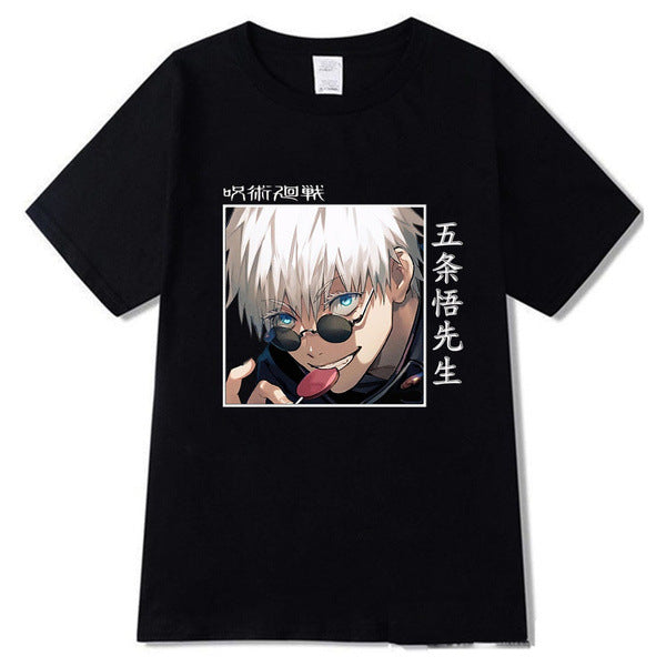 Unisex Anime Graphic Print Summer Short-sleeved T-shirt