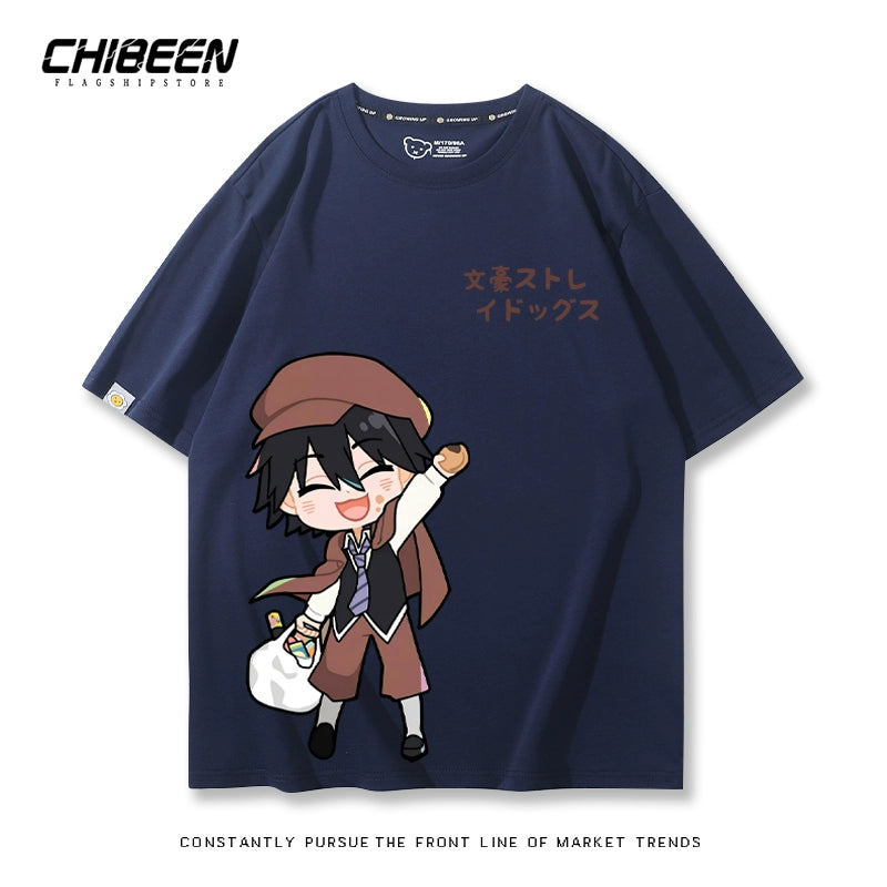 Versatile Dazai Anime Short Sleeve Summer T-Shirt