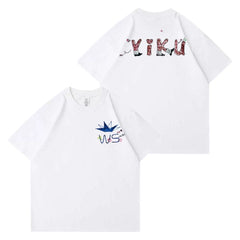 SION JAEHEE YUSHI Graffiti Print Short-sleeved T-shirt