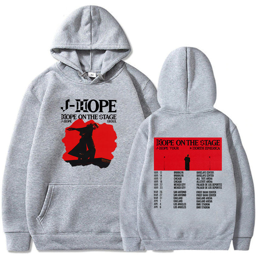 Unisex Kpop J-Hope Print Loose Hoodie