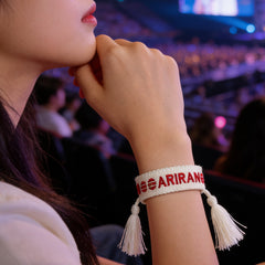 ARIRANG Embroidered Letter Fringed Bracelet