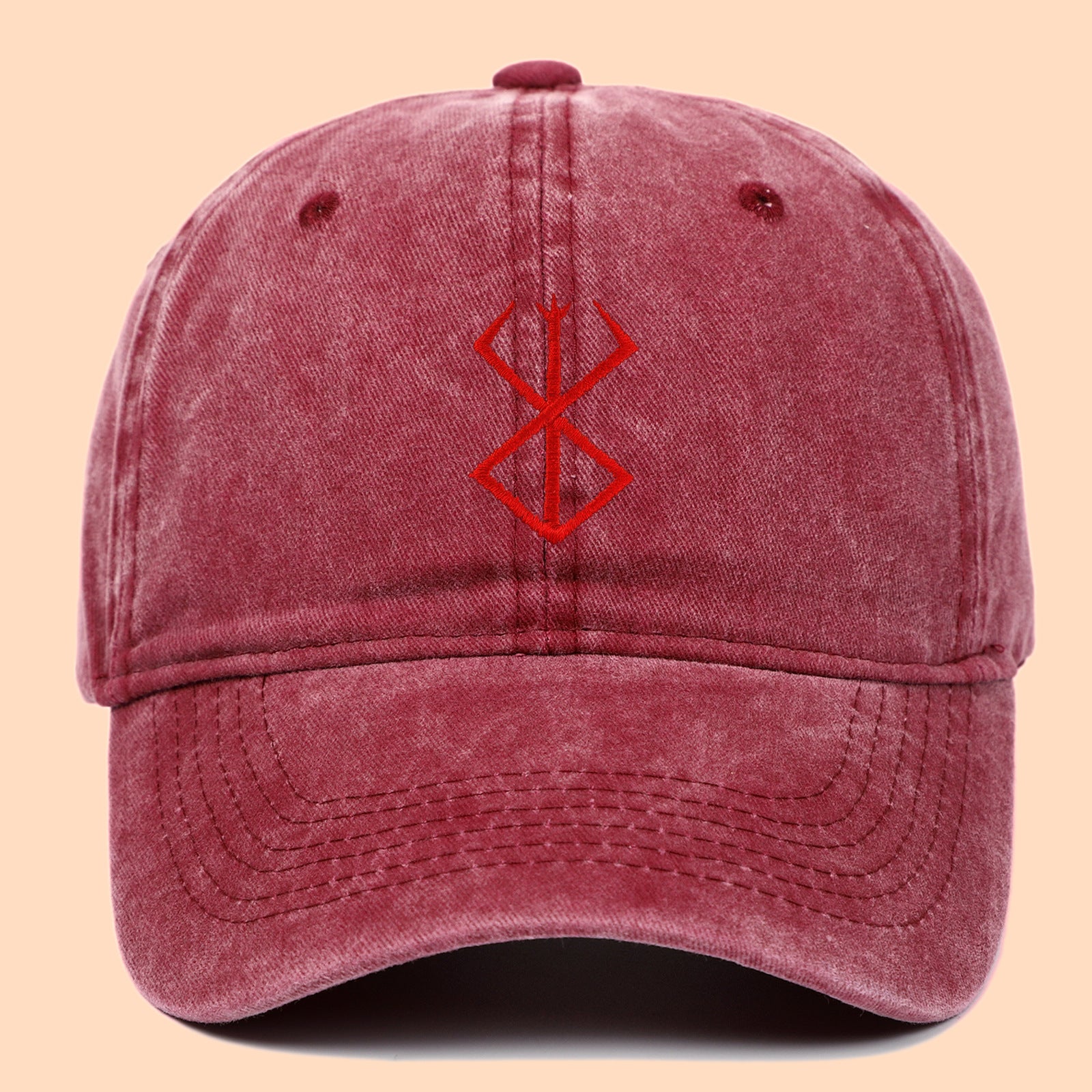 Leisure Anime Washed Embroidered Baseball Cap