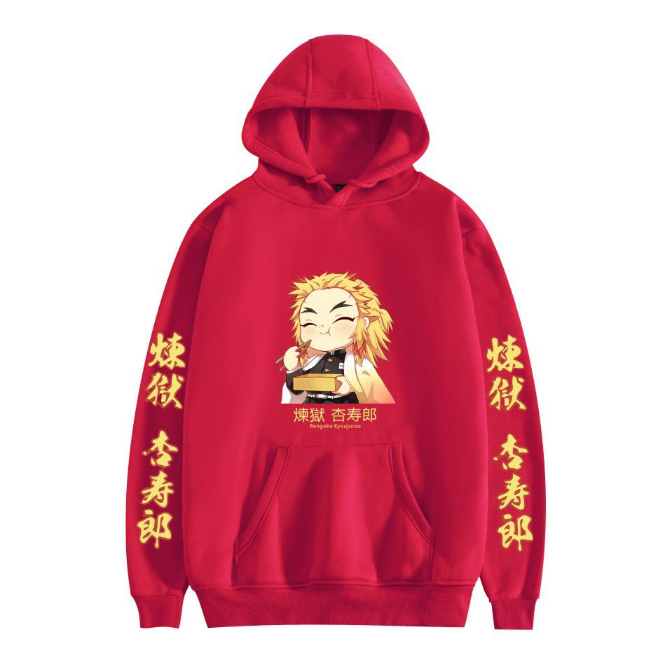 Unisex Cute Anime Printed Casual Loose Hoodie