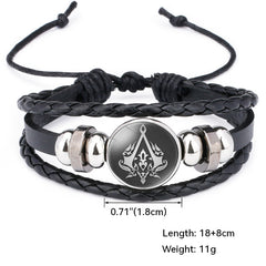 Game Multi-layer Woven Cowhide Bracelet