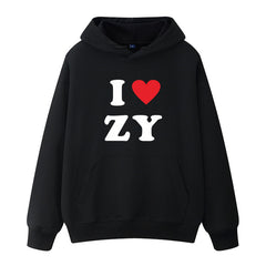 KPOP Love Letter Pullover Loose Hoodie